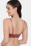 Zivame Coral Glaze Padded Wired 3/4Th Coverage Strapless Bra - Cinnabar — thumbnail 3