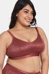 Zivame True Curv Coral Glaze Double Layered Non Wired Full Coverage Super Support Bra - Cinnabar — thumbnail 3