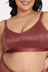Zivame True Curv Coral Glaze Double Layered Non Wired Full Coverage Super Support Bra - Cinnabar — thumbnail 4