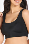 Zivame Padded Non Wired 3/4Th Coverage Bra Top - Anthracite — thumbnail 4