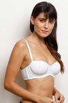 Zivame Padded Wired Medium Coverage Strapless Bra - Bright White — thumbnail 2