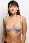 Zivame Padded Wired Medium Coverage Strapless Bra - Roebuck — thumbnail 3