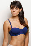 Zivame Padded Wired Medium Coverage Strapless Bra-Sodalite Blue — thumbnail 2