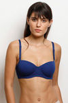 Zivame Padded Wired Medium Coverage Strapless Bra-Sodalite Blue — thumbnail 3