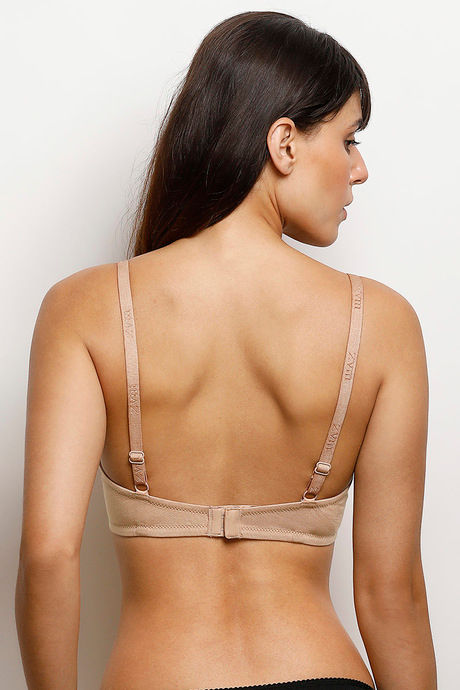 Zivame Double Layered Wired 3/4th Coverage Bra - Beige — image 4