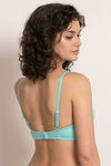 Zivame Double Layered Non Wired 3/4th Coverage Bra - Aqua Sky — thumbnail 3