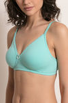 Zivame Double Layered Non Wired 3/4th Coverage Bra - Aqua Sky — thumbnail 5
