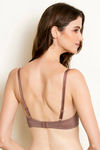 Zivame Padded Wired 3/4th Coverage T-Shirt Bra - Nutmeg — thumbnail 3