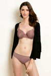 Zivame Padded Wired 3/4th Coverage T-Shirt Bra - Nutmeg — thumbnail 4