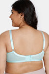 Zivame Tuscan Romance True Curv Double Layered Wired 3/4th Coverage Super Support Bra - Aruba Blue — thumbnail 2