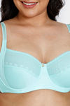 Zivame Tuscan Romance True Curv Double Layered Wired 3/4th Coverage Super Support Bra - Aruba Blue — thumbnail 4