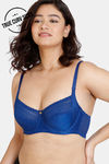 Zivame True Curv Tuscan Romance Double Layered Wired 3/4th Coverage Super Support Bra - Limoges — thumbnail 1