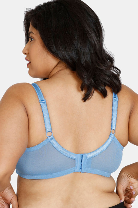 Zivame True Curv Tuscan Romance Double Layered Wired 3/4th Coverage Super Support Bra - Pacific Coast — image 2