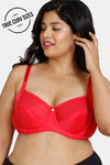 Zivame True Curv Tuscan Romance Double Layered Wired 3/4th Coverage Super Support Bra - Teaberry — thumbnail 1