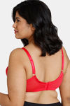 Zivame True Curv Tuscan Romance Double Layered Wired 3/4th Coverage Super Support Bra - Teaberry — thumbnail 2