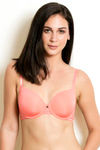 Zivame Tuscan Romance Padded Wired 3/4Th Coverage T-Shirt Bra - Georgia Peach — thumbnail 1