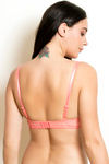Zivame Tuscan Romance Padded Wired 3/4Th Coverage T-Shirt Bra - Georgia Peach — thumbnail 3