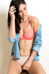 Zivame Tuscan Romance Padded Wired 3/4Th Coverage T-Shirt Bra - Georgia Peach — thumbnail 4