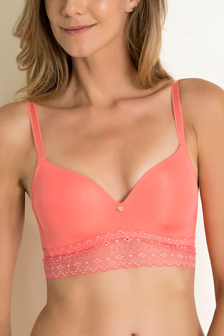 Zivame Tuscan Romance Padded Non Wired 3/4th Coverage T-Shirt Bra - Georgia Peach — image 5