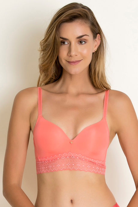 Zivame Tuscan Romance Padded Non Wired 3/4th Coverage T-Shirt Bra - Georgia Peach — image 6