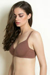 Zivame Padded Non Wired 3/4th Coverage T-Shirt Bra - Nutmeg — thumbnail 2