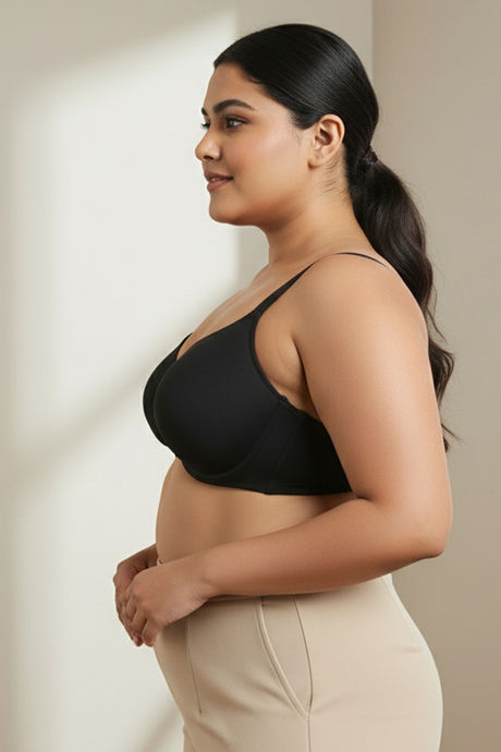 Zivame True Curv Padded Wired 3/4Th Coverage Super Support Bra - Anthracite — image 4