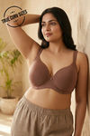 Zivame True Curv Padded Wired 3/4Th Coverage T-Shirt Bra - Nutmeg — thumbnail 1