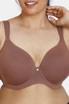 Zivame True Curv Padded Wired 3/4Th Coverage T-Shirt Bra - Nutmeg — thumbnail 4
