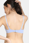 Zivame Padded Wired 3/4Th Coverage T-Shirt Bra - Blue Heron — thumbnail 2