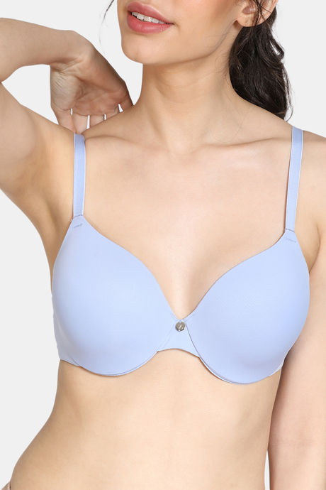 Zivame Padded Wired 3/4Th Coverage T-Shirt Bra - Blue Heron — image 4