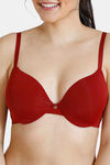 Zivame Padded Wired 3/4th Coverage T-Shirt Bra - Sundried Tomato — thumbnail 5