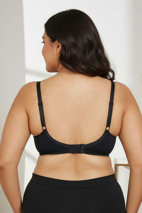 Zivame True Curv Padded Non Wired Full Coverage Super Support Bra - Anthracite — image 2