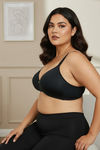 Zivame True Curv Padded Non Wired Full Coverage Super Support Bra - Anthracite — thumbnail 4