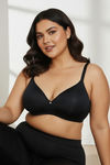 Zivame True Curv Padded Non Wired Full Coverage Super Support Bra - Anthracite — thumbnail 5