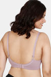 Zivame True Curv Padded Non Wired Full Coverage Super Support Bra - Elderberry — thumbnail 2