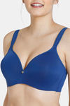 Zivame True Curv Padded Non Wired Full Coverage Super Support Bra - Navy Peony — thumbnail 4