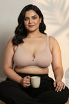 Zivame True Curv Padded Non Wired Full Coverage Super Support Bra - Roebuck — thumbnail 5