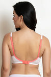 Zivame Double Layered Wired 3/4th Coverage T-Shirt Bra - Peach Polka — thumbnail 3