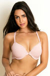 Zivame Padded Wired 3/4th Coverage Pretty Back Bra-Ash Rose — thumbnail 1