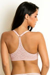 Zivame Padded Wired 3/4th Coverage Pretty Back Bra-Ash Rose — thumbnail 3
