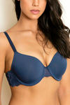 Zivame Padded Wired 3/4th Coverage T-Shirt Bra-Sargasso Sea — thumbnail 5