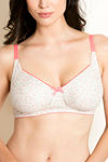 Zivame Double Layered Non Wired 3/4th Coverage Bra - Floral Pt — thumbnail 5