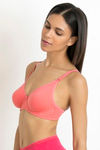 Zivame Double Layered Wired 3/4th Coverage T-Shirt Bra - Georgia Peach — thumbnail 2
