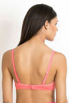 Zivame Double Layered Wired 3/4th Coverage T-Shirt Bra - Georgia Peach — thumbnail 3