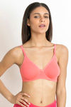 Zivame Double Layered Wired 3/4th Coverage T-Shirt Bra - Georgia Peach — thumbnail 6