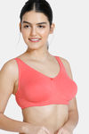 Zivame True Curv Single Layered Non Wired 3/4th Coverage Minimiser Bra - Georgia Peach — thumbnail 2