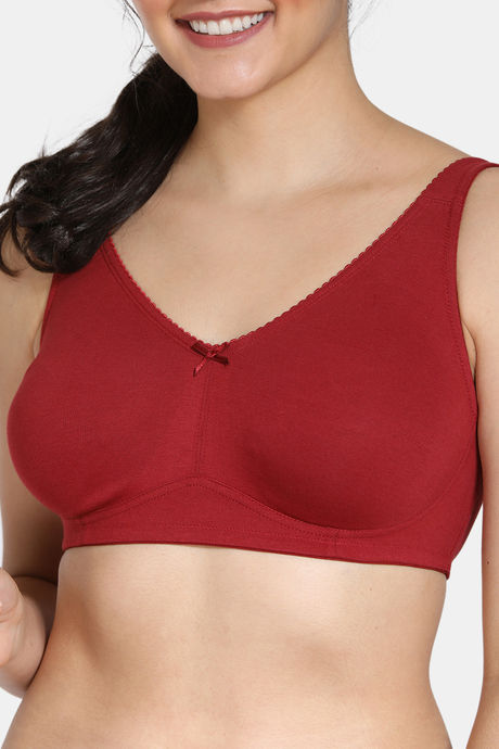 Zivame True Curv Single Layered Non Wired 3/4th Coverage Minimiser Bra - Sundried Tomato — image 4