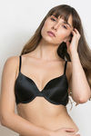 Zivame Padded Wired 3/4th Coverage T-Shirt Bra-Black — thumbnail 2