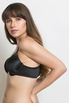 Zivame Padded Wired 3/4th Coverage T-Shirt Bra-Black — thumbnail 3