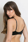 Zivame Padded Wired 3/4th Coverage T-Shirt Bra-Black — thumbnail 4